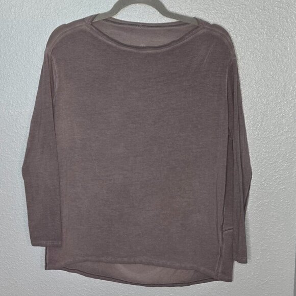 Lululemon Back In Action Long Sleeve *Fade - 6/8 Washed Lunar Rock - Picture 3 of 5